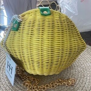 Haute Hippe 🍋 Lemon Yellow Woven Bag
